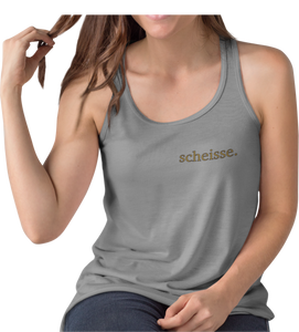 brown scheisse. - Next Level Racerback Ladies Tee