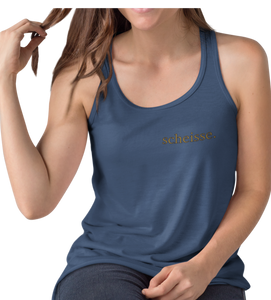 brown scheisse. - Next Level Racerback Ladies Tee