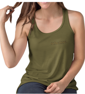 brown scheisse. - Next Level Racerback Ladies Tee